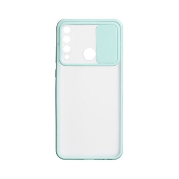 

Силиконовый чехол Camshield со шторкой защищающей камеру для Huawei Y6P Eur Ver (Бирюзовый)