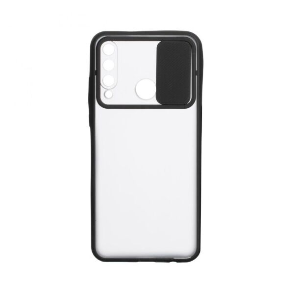 

Силиконовый чехол Camshield со шторкой защищающей камеру для Huawei Y6P Eur Ver (Черный)