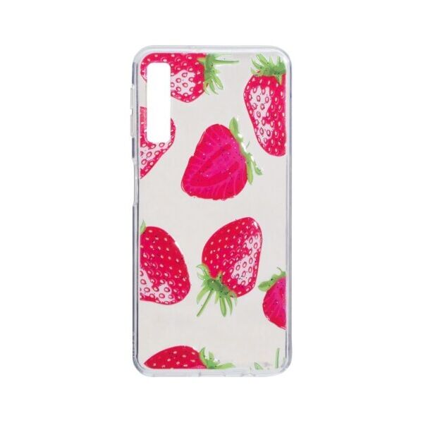 

Силиконовый 3D чехол Juicy Print для Samsung Galaxy A750 A7 2018 Клубничка