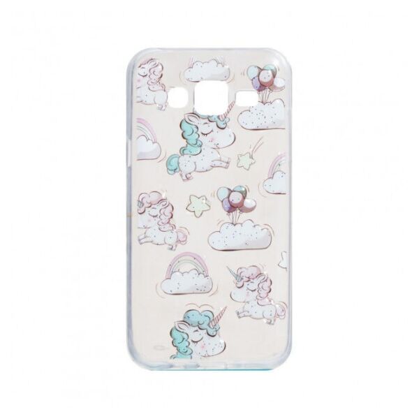 

Силиконовый 3D чехол Juicy Print для Samsung Galaxy J3 / J310 Единорог