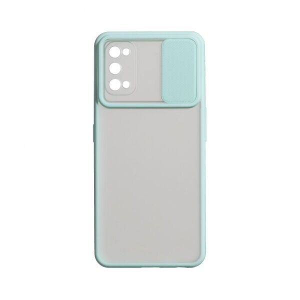 

Силиконовый чехол Camshield со шторкой защищающей камеру для Realme 7 Pro (Бирюзовый)