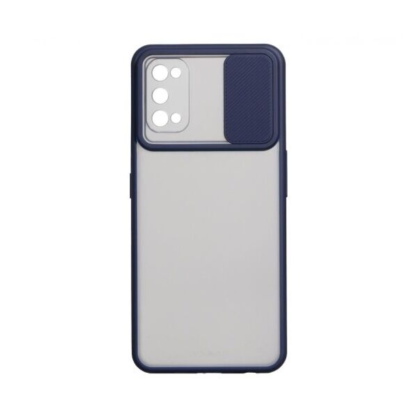 

Силиконовый чехол Camshield со шторкой защищающей камеру для Realme 7 Pro (Синий)