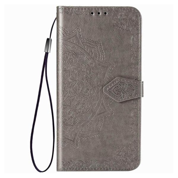 

Кожаный чехол (книжка) Art Case с визитницей для Samsung Galaxy A21s (Серый)