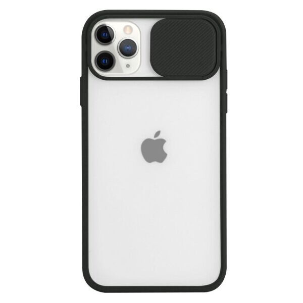 

Силиконовый чехол Camshield со шторкой защищающей камеру для Apple iPhone 12 Pro Max (6.7") (Черный)