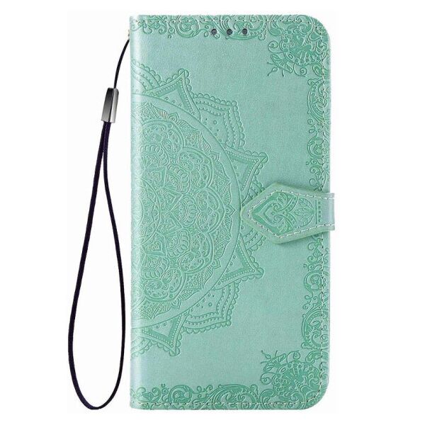 

Кожаный чехол (книжка) Art Case с визитницей для Realme C11 (Бирюзовый)