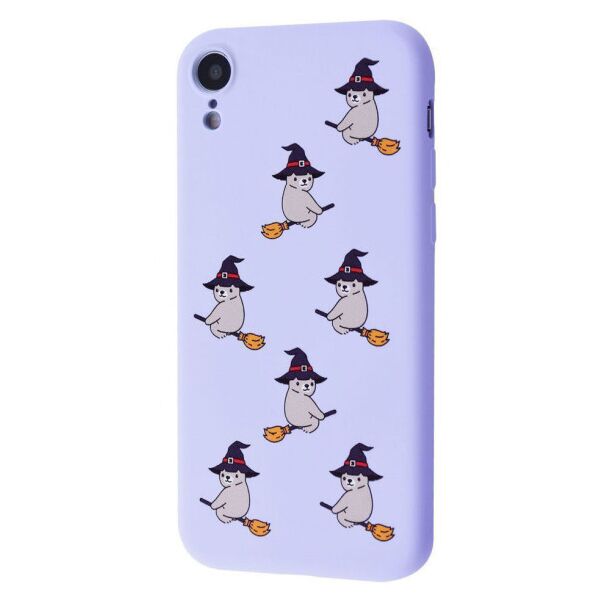 

TPU чехол WAVE Fancy для Apple iPhone XR (6.1") Bear on broom / Light purple