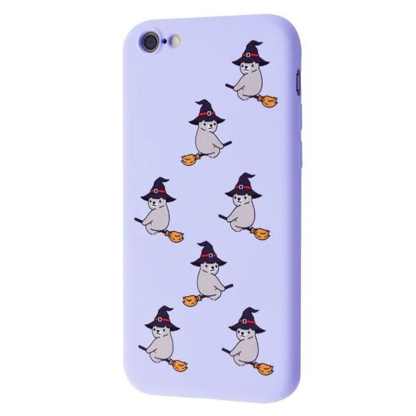 

TPU чехол WAVE Fancy для Apple iPhone 7 / 8 / SE (2020) Bear on broom / Light purple