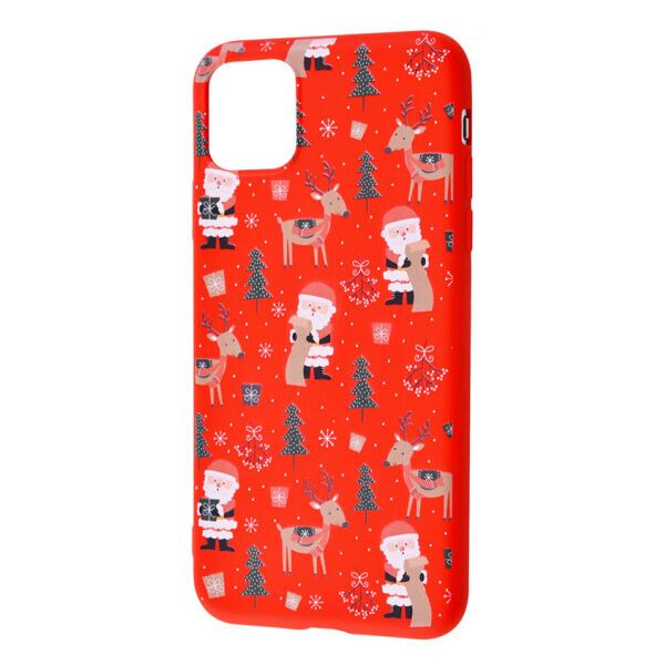 

TPU чехол WAVE Fancy для Apple iPhone 12 Pro Max (6.7") Santa Claus and Deer / Red