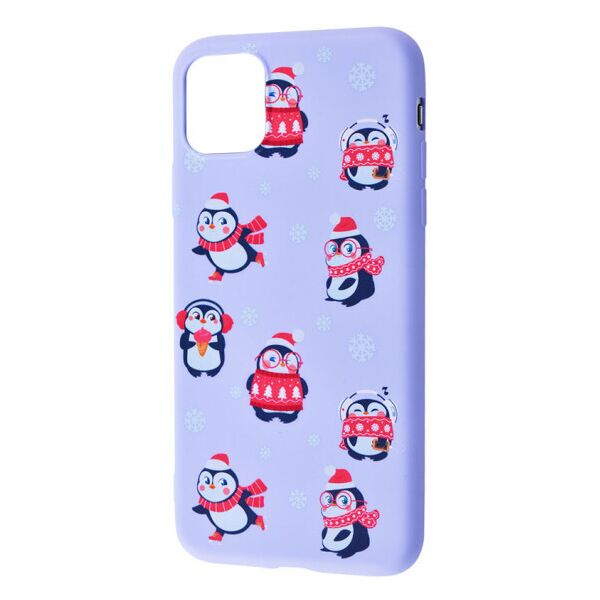 

TPU чехол WAVE Fancy для Apple iPhone 12 Pro / 12 (6.1") Penguins / Light purple