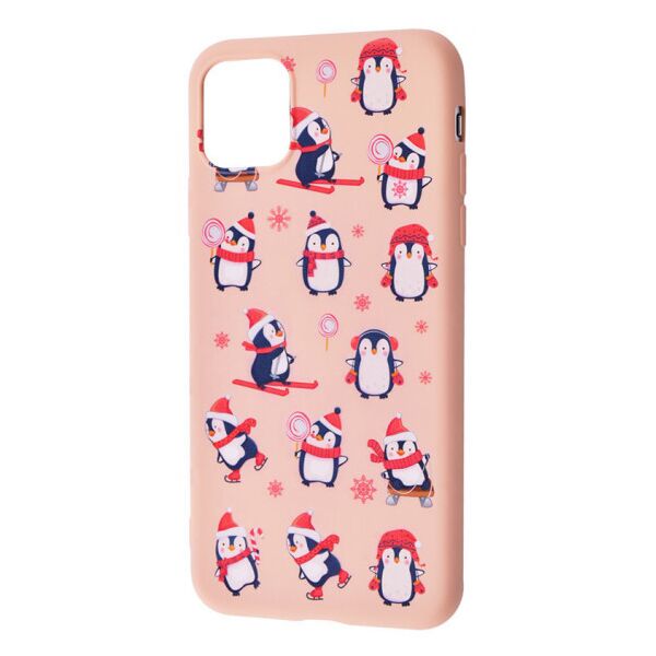 

TPU чехол WAVE Fancy для Apple iPhone 12 Pro / 12 (6.1") Penguins / Pink sand