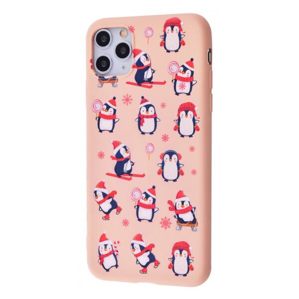 

TPU чехол WAVE Fancy для Apple iPhone 11 Pro Max (6.5") Penguins / Pink sand