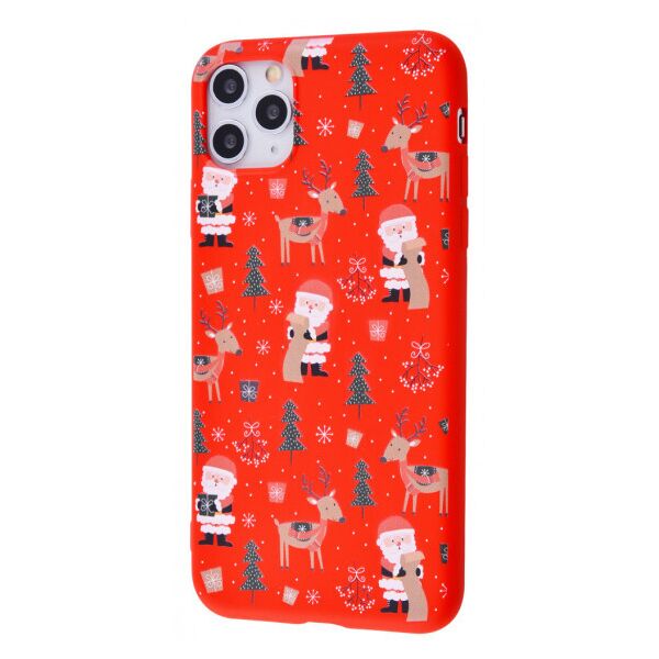 

TPU чехол WAVE Fancy для Apple iPhone 11 Pro Max (6.5") Santa Claus and Deer / Red