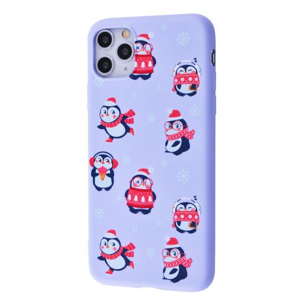 

TPU чехол WAVE Fancy для Apple iPhone 11 Pro Max (6.5") Penguins / Light purple