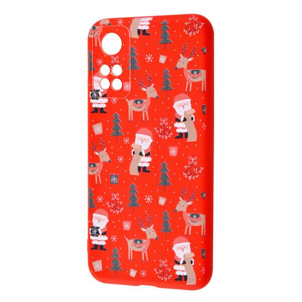 

TPU чехол WAVE Fancy для Xiaomi Mi 10T / Mi 10T Pro Santa Claus and Deer / Red