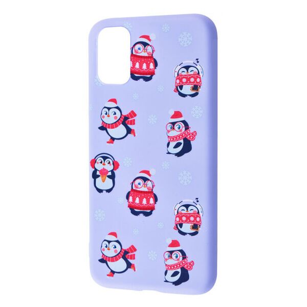 

TPU чехол WAVE Fancy для Samsung Galaxy S20 FE Penguins / Light purple