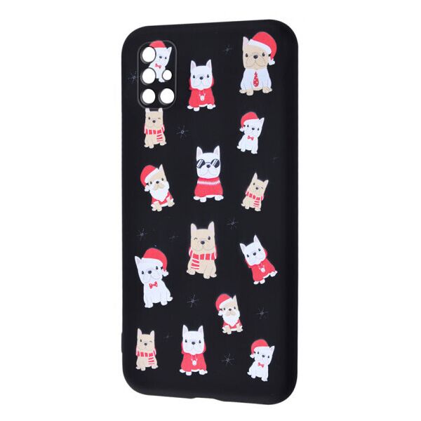 

TPU чехол WAVE Fancy для Samsung Galaxy M31s Dogs / Black