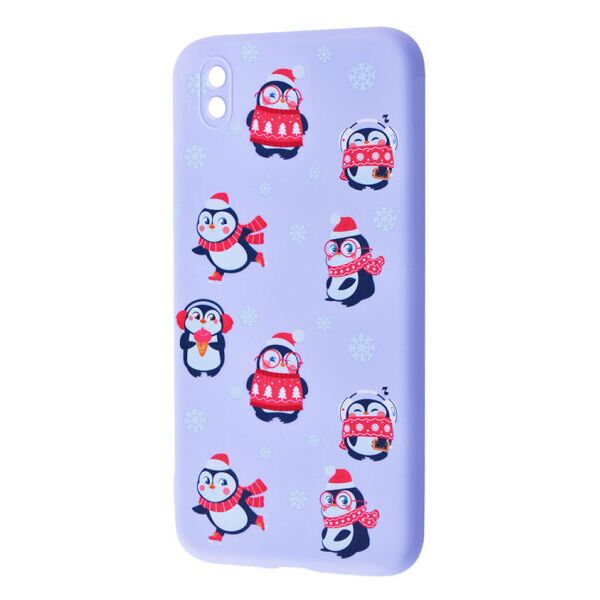 

TPU чехол WAVE Fancy для Samsung Galaxy M01 Core / A01 Core Penguins / Light purple