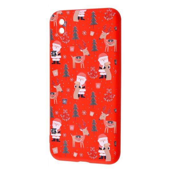 

TPU чехол WAVE Fancy для Samsung Galaxy M01 Core / A01 Core Santa Claus and Deer / Red