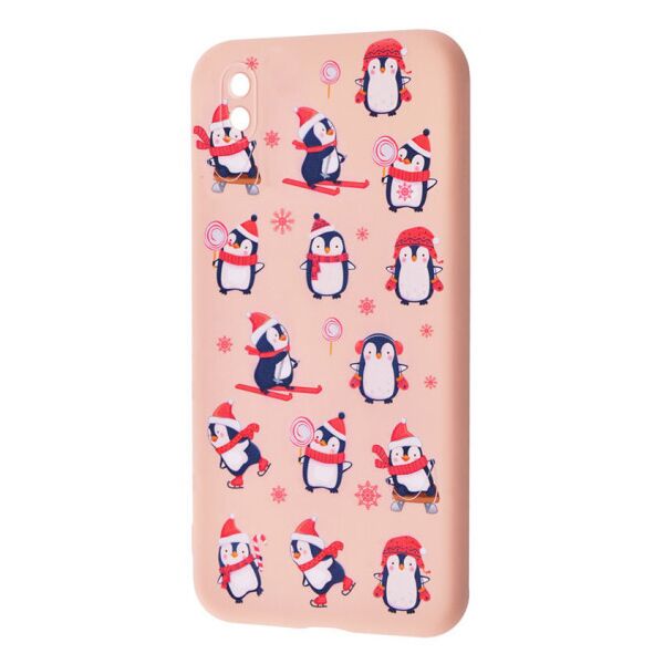 

TPU чехол WAVE Fancy для Samsung Galaxy M01 Core / A01 Core Penguins / Pink sand
