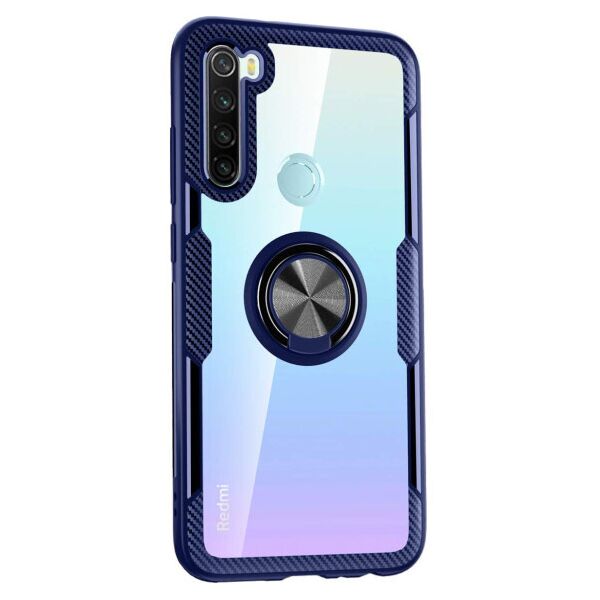 

TPU+PC чехол Deen CrystalRing под магнитный держатель для Xiaomi Redmi Note 8 (DarkBlue)