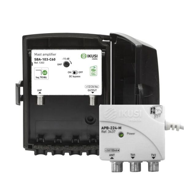 

IKUSI GSBA-103-C60 усилитель мачтовый с блоком питания