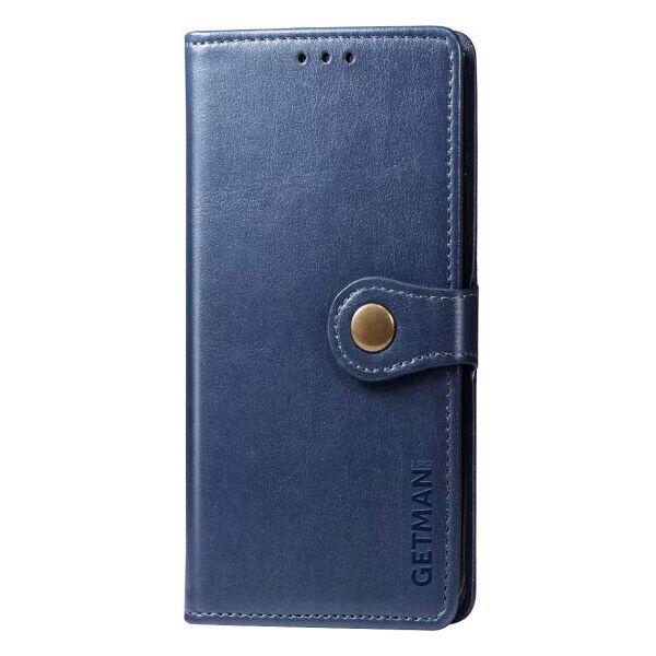 

Кожаный чехол книжка GETMAN Gallant (PU) для Realme 7 Pro (Синий)