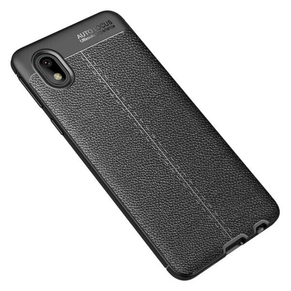 

TPU чехол фактурный (с имитацией кожи) для Samsung Galaxy M01 Core / A01 Core (Черный)