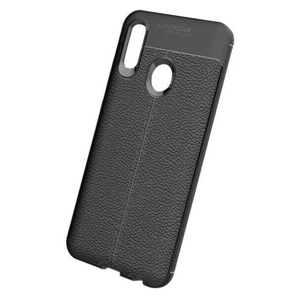 

TPU чехол фактурный (с имитацией кожи) для Huawei P Smart Z (Черный)