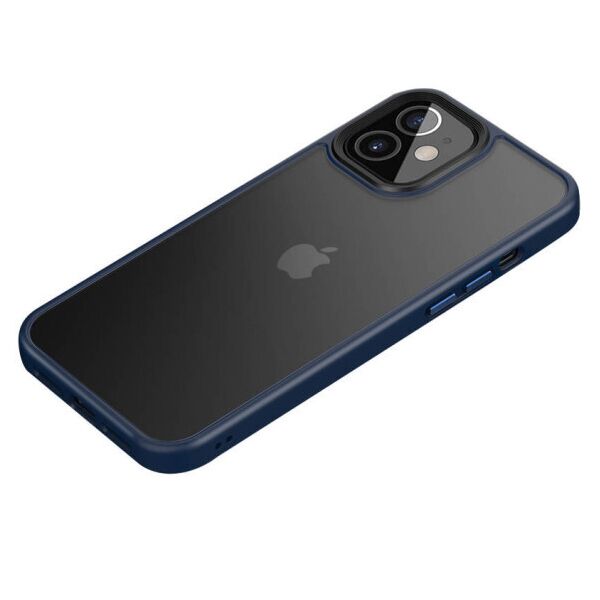 

TPU+PC чехол Metal Buttons для Apple iPhone 12 mini (5.4") (Синий)