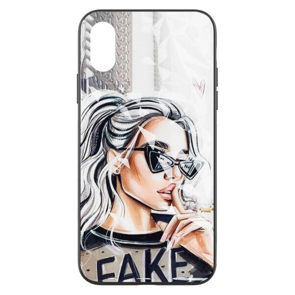 

TPU+PC чехол Prisma Ladies для Apple iPhone X / XS (5.8") Fake