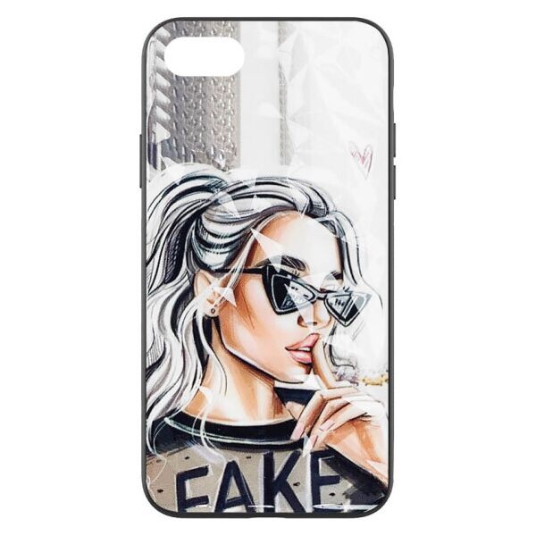 

TPU+PC чехол Prisma Ladies для Apple iPhone 7 / 8 / SE (2020) (4.7") Fake