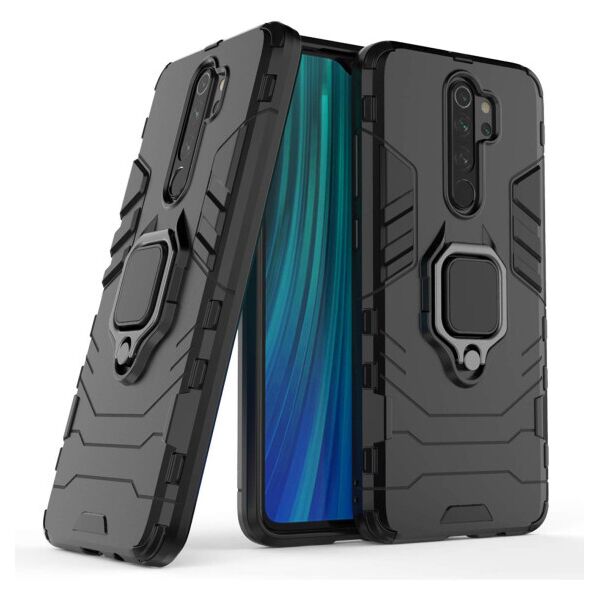 

Ударопрочный чехол Transformer Ring for Magnet с кольцом-подставкой для Xiaomi Redmi Note 8 Pro (Черный)
