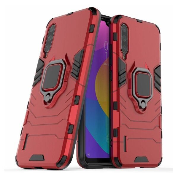 

Ударопрочный чехол Transformer Ring for Magnet с кольцом-подставкой для Xiaomi Mi A3 (CC9e) (Красный)