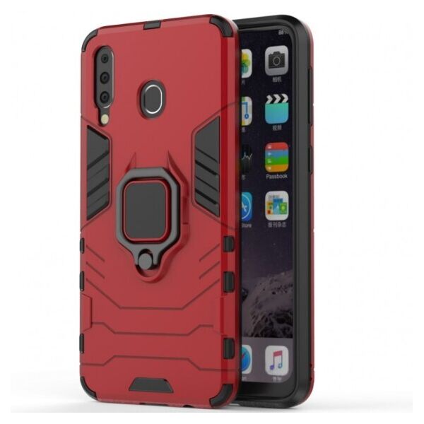 

Ударопрочный чехол Transformer Ring for Magnet с кольцом-подставкой для Samsung Galaxy M30 (Красный)