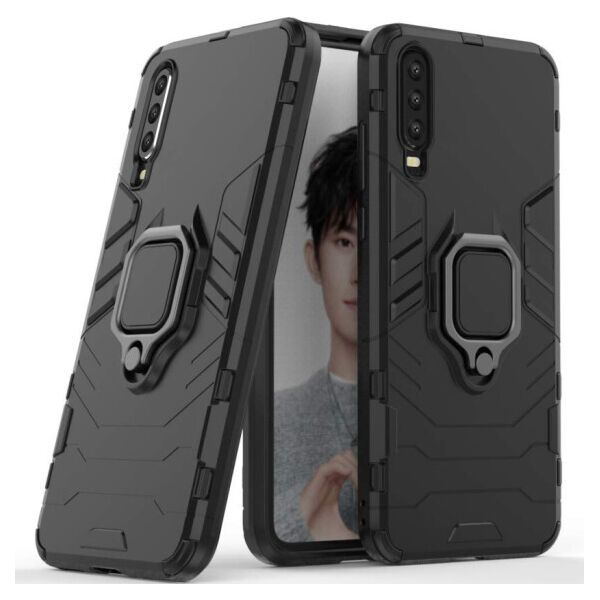

Ударопрочный чехол Transformer Ring for Magnet с кольцом-подставкой для Huawei P30 (Черный)