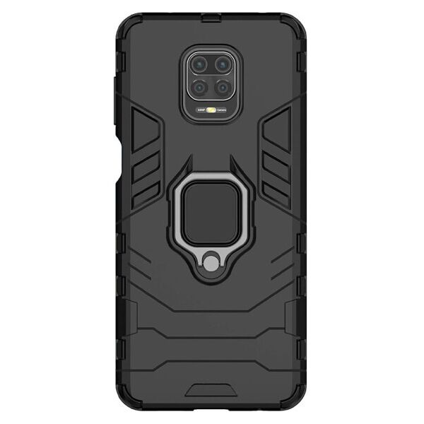 

Ударопрочный чехол Transformer Ring for Magnet с кольцом-подставкой для Xiaomi Redmi Note 9s/Note 9 Pro/Note 9 Pro Max (Черный)