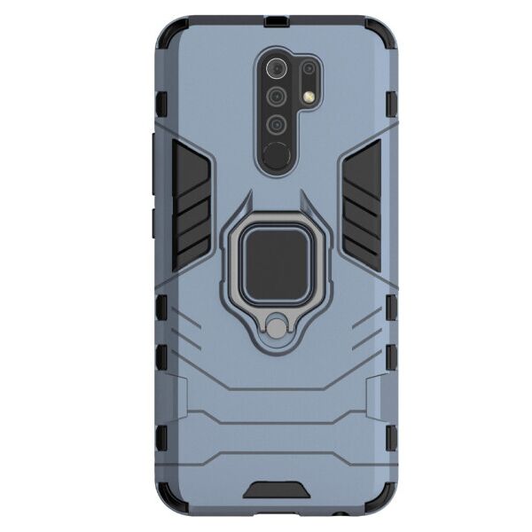 

Ударопрочный чехол Transformer Ring for Magnet с кольцом-подставкой для Xiaomi Redmi 9 (Серый)
