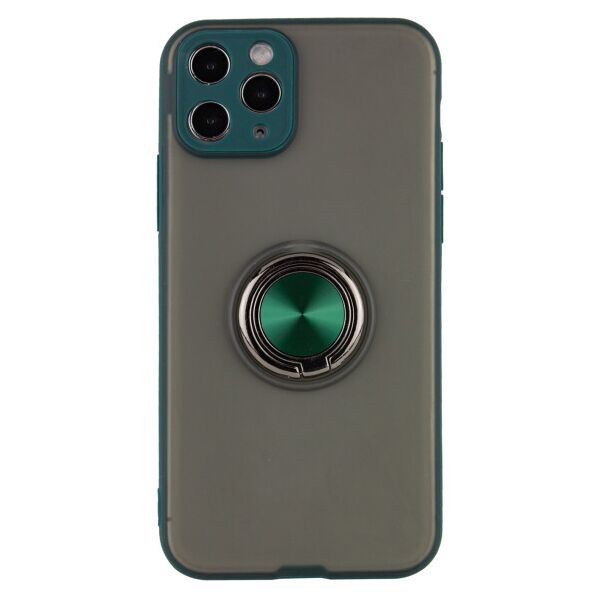 

TPU-PC чехол Deen Shadow Ring series для Apple iPhone 11 Pro Max (6.5") (Темно-зеленый)