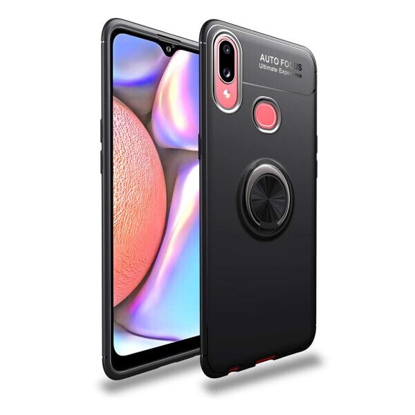 

Силиконовый чехол Deen ColorRing под магнитный держатель для Samsung Galaxy A10s (Черный)