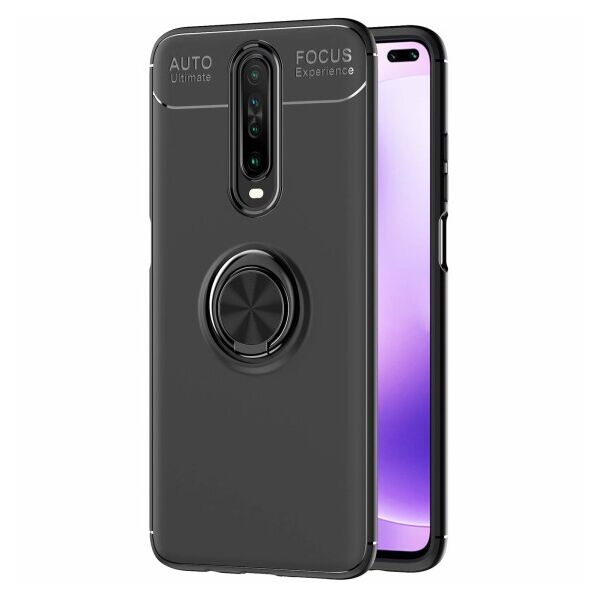

Силиконовый чехол Deen ColorRing под магнитный держатель для Xiaomi Redmi K30 (Черный)