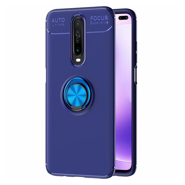 

Силиконовый чехол Deen ColorRing под магнитный держатель для Xiaomi Redmi K30 (Синий)