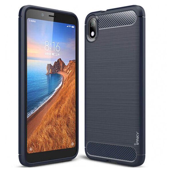 

Противоударный силиконовый чехол iPaky Slim Series для Xiaomi Redmi 7A (Синий)