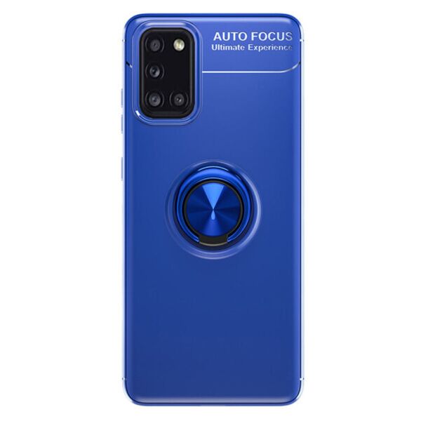 

Силиконовый чехол Deen ColorRing под магнитный держатель для Samsung Galaxy A31 (Синий)