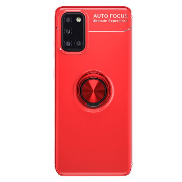 

Силиконовый чехол Deen ColorRing под магнитный держатель для Samsung Galaxy A31 (Красный)