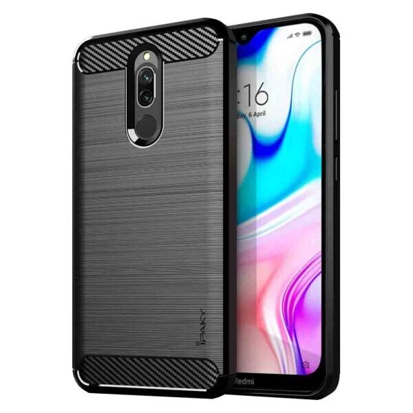

Противоударный силиконовый чехол iPaky Slim Series для Xiaomi Redmi 8 / 8a (Черный)