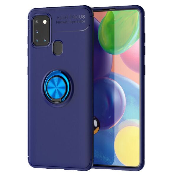

Силиконовый чехол Deen ColorRing под магнитный держатель для Samsung Galaxy A21s (Синий / Синий)