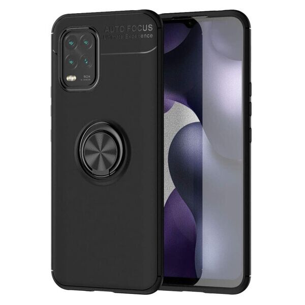 

Силиконовый чехол Deen ColorRing под магнитный держатель для Xiaomi Mi 10 Lite (Черный)