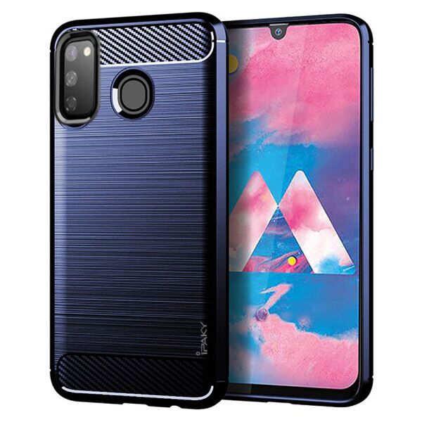 

Противоударный силиконовый чехол iPaky Slim Series для Samsung Galaxy M30s / M21 (MidnightBlue)