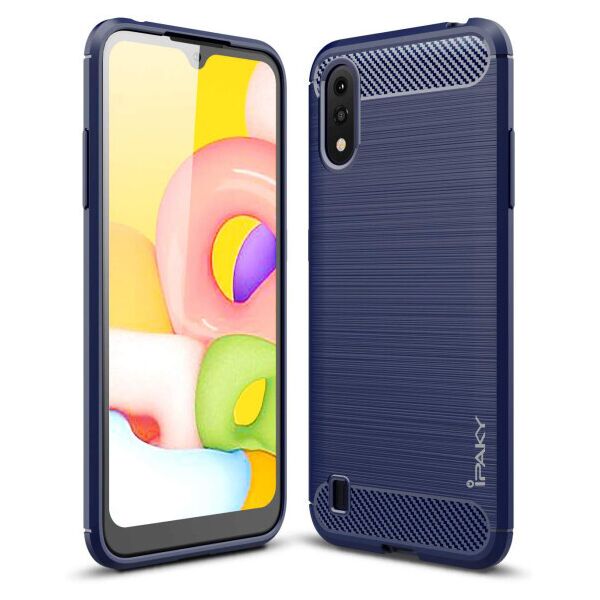

Противоударный силиконовый чехол iPaky Slim Series для Samsung Galaxy A01 (Синий)