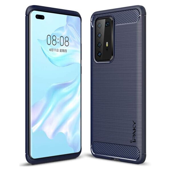 

Противоударный силиконовый чехол iPaky Slim Series для Huawei P40 Pro (Синий)